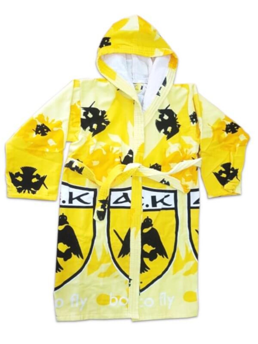 Παιδικό Μπουρνούζι Με Κουκούλα Αυθεντικό ΑΕΚ Γαρύφαλλο | Γαρύφαλλο - Λευκά Είδη